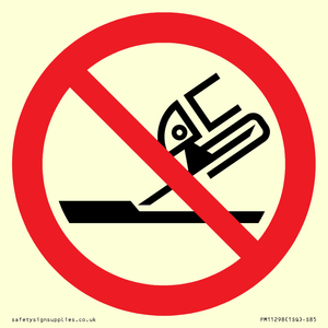 Prohibition: Do not use for face grinding